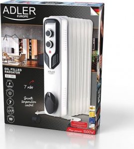 Grzejnik Adler AD 7815 olejowy 600 W 2
