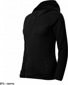 MALFINI Direct 418 - ADLER - Stretch polar damski, 240 g/m, 95 % micro poliester, 5 % elastan - czarny 2XL 2