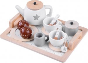 Jokomisiada Drewniany zestaw herbaciany filiżanki taca ZA4124 3