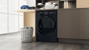 Suszarka do ubrań Hotpoint Hotpoint Washing Machine With Dryer NDD 11725 BDA EE Energy efficiency class E, Front loading, Washing capacity 11 kg, 1551 RPM, Depth 61 cm, Width 60 cm, Display, LCD, Drying system, Drying capacity 7 kg, Steam function, Black 5