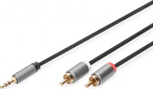 Kabel Digitus Jack 3.5mm - RCA (Cinch) x2 1.8m czarny (DB-510330-018-S) 1