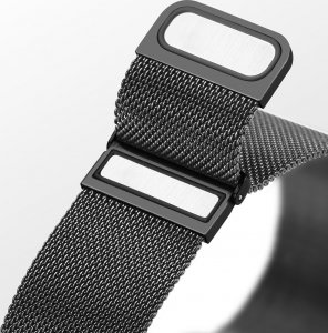 Dux Ducis Dux Ducis Magnetic Strap pasek do Samsung Galaxy Watch / Huawei Watch / Honor Watch (20mm band) magnetyczna opaska czarny (Milanese Version) 3