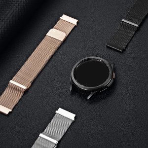 Dux Ducis Dux Ducis Magnetic Strap pasek do Samsung Galaxy Watch / Huawei Watch / Honor Watch (20mm band) magnetyczna opaska czarny (Milanese Version) 7