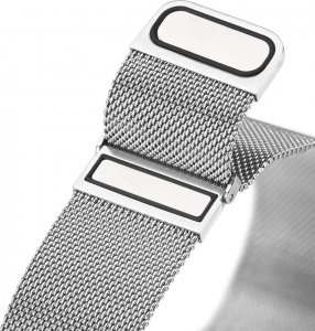 Dux Ducis Dux Ducis Magnetic Strap pasek do Samsung Galaxy Watch / Huawei Watch / Honor Watch (20mm band) magnetyczna opaska srebrny (Milanese Version) 3