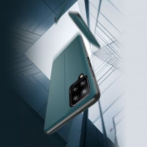 Hurtel Eco Leather View Case elegancki futerał etui z klapką i funkcją podstawki Samsung Galaxy M53 5G czarny 3