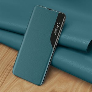 Hurtel Eco Leather View Case elegancki futerał etui z klapką i funkcją podstawki Samsung Galaxy M53 5G czarny 7