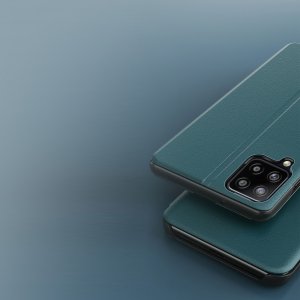 Hurtel Eco Leather View Case elegancki futerał etui z klapką i funkcją podstawki Samsung Galaxy M53 5G czarny 8