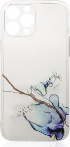 Hurtel Marble Case etui do iPhone 12 Pro żelowy pokrowiec marmur niebieski 1