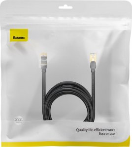 Baseus Baseus Speed Seven szybki kabel sieciowy RJ45 10Gbps 20m czarny (WKJS010901) 19
