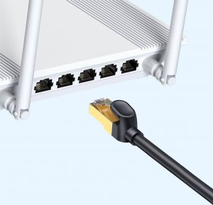 Baseus Baseus Speed Seven szybki kabel sieciowy RJ45 10Gbps 20m czarny (WKJS010901) 9