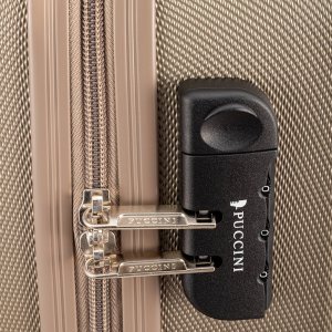 Puccini Duża walizka PUCCINI PARIS ABS03A 6 Złota 7