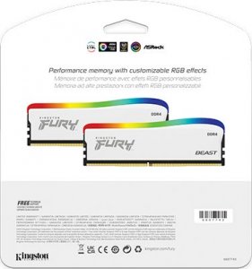 Pamięć Kingston Fury Beast RGB Special Edition, DDR4, 16 GB, 3200MHz, CL16 (KF432C16BWAK2/16) 8