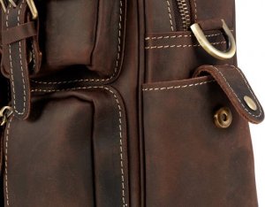 Torba Kemer PROMO SET Torba XC1 Czekoladowo Brązowa + Etui na laptop EPD1 Szare 6