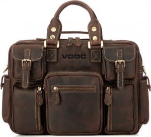 Torba Kemer PROMO SET Torba XC1 Czekoladowo Brązowa + Etui na laptop EPD1 Grafitowe 28