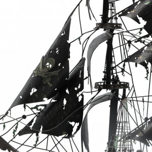 Piececool Piececool Puzzle Metalowe Model 3D - Statek Latający Holender 6