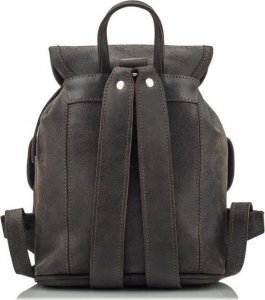 Belveder Mały Plecaczek Skórzany Damski Brązowy BR22 3