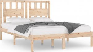 vidaXL Rama łóżka, lite drewno sosnowe, 200x200 cm 2