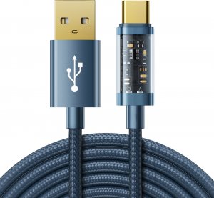 Kabel USB Joyroom USB-A - USB-C 2 m Niebieski (6941237196477) 1