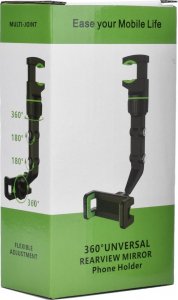 Hurtel Regulowany uchwyt na lusterko wsteczne samochodu do smartfona 15