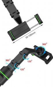 Hurtel Regulowany uchwyt na lusterko wsteczne samochodu do smartfona 3