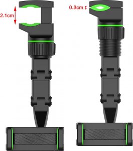 Hurtel Regulowany uchwyt na lusterko wsteczne samochodu do smartfona 4