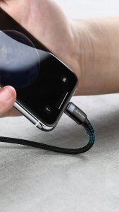 Kabel USB Feegar USB-A - Lightning 1 m Czarny (FEE-01903) 4