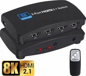 Pawonik Switch HDMI 2.1 3X1 8K 4K 120HZ 240HZ 1