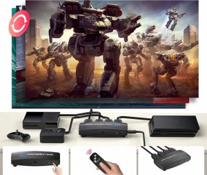 Pawonik Switch HDMI 2.1 3X1 8K 4K 120HZ 240HZ 7