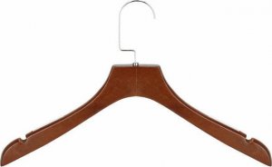 Springos Wieszaki drewniane antypoślizgowe na ubrania zestaw 9 szt. brązowe UNIWERSALNY 9