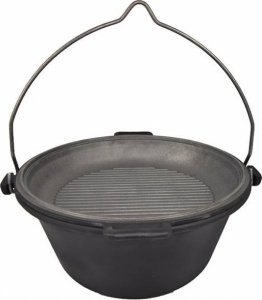 Kawmet Kociołek żeliwny węgierski + patelnia 2w1 Uniwersalny 2