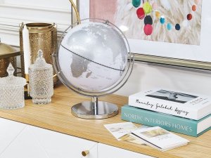 Beliani Globus 29 cm srebrny DRAKE! 2