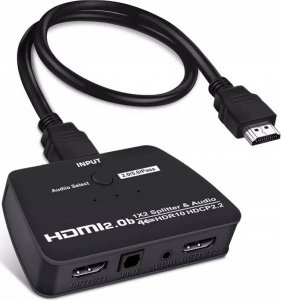 Pawonik SPLITTER HDMI 1X2 HDCP 2.2 EKSTRAKTOR AUDIO 4K/60 1