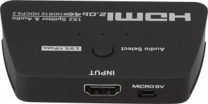 Pawonik SPLITTER HDMI 1X2 HDCP 2.2 EKSTRAKTOR AUDIO 4K/60 5