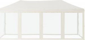 vidaXL Składany namiot imprezowy ze ściankami, kremowy, 3x6 m 3