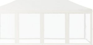 vidaXL Składany namiot imprezowy ze ściankami, biały, 3x6 m 3