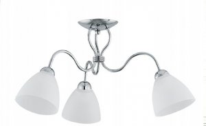 Lampa wisząca Lampa wisząca zwis Alfa Ariel 3x60W E27 biała/chrom 22603 1