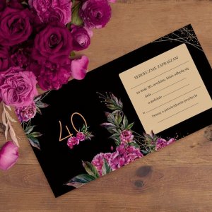 ZAPROSZENIA na 40 urodziny Boho 10szt (+koperty) 2