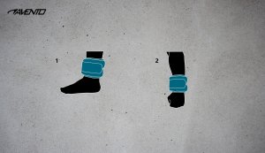 SKO Wrist/ankle weight neopreen AVENTO 41AE 2X1kg Black/Blue 8