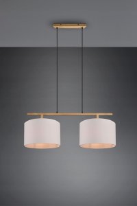 Lampa wisząca DELIGHT Trio Korba 301200201 lampa wisząca zwis 2x60W E27 drewno 3