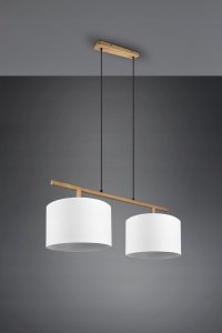 Lampa wisząca DELIGHT Trio Korba 301200201 lampa wisząca zwis 2x60W E27 drewno 4