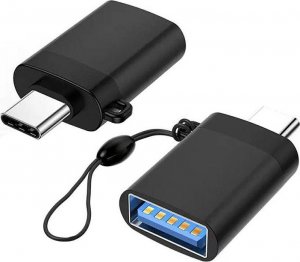 Adapter USB Aptel ADAPTER HOST OTG USB-A na USB-C TO USB 3.0 czarny AK56 1