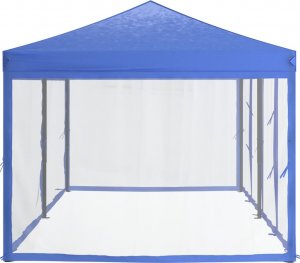 vidaXL Składany namiot imprezowy ze ściankami, niebieski, 3x6 m 4