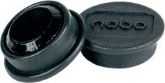 Nobo Magnesy do tablic 24 mm czarne op/10 s 4