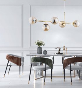 Lampa wisząca Alfa Dansa 63019 lampa wisząca zwis 5x40W E14 złota 2