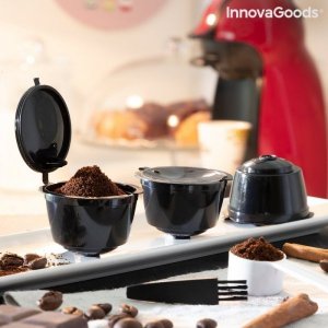 InnovaGoods Zestaw 3 Kapsułek do Kawy Wielokrotnego Użytku Redol InnovaGoods 1