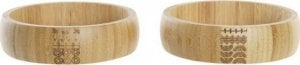 DKD Home Decor Miska do Sałatki DKD Home Decor Naturalny Bambus (20 x 20 x 5 cm) (2 Sztuk) 1