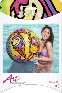 Bestway Kolorowa dmuchana piłka plażowa 91cm (3104) 6