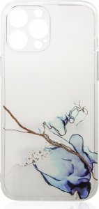 Hurtel Marble Case Etui Xiaomi Redmi Note 11 Żelowy Marmur Niebieski 1