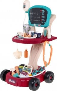 Ramiz Zestaw lekarski dla dzieci 3+ Wózek + panel RTG 29 el. Radiolog Dentysta Okulista Pielęgniarka 2