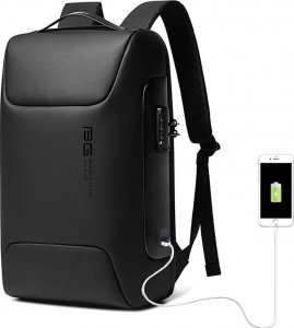 Alogy Plecak na laptopa Alogy z portem USB antykradzieżowy sportowy Czarny uniwersalny 1